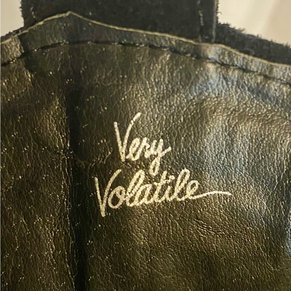 Women’s Very Volatile Black Multicolor Embroidered Heeled Boots Size 10 - Picture 6 of 13